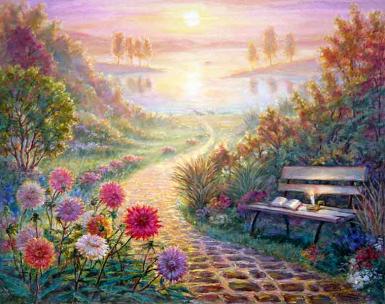Gicle Print - Path to Light - It's not just art - It's the art that brings you LIGHT, Prosperity and ...