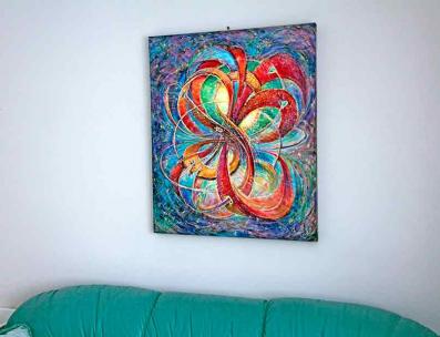 Multidimensional Eternal Bliss spiritual fine art painting for