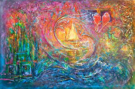 YouNiverse - metaphysical giclee print by world renowned artist Elena Khomoutova